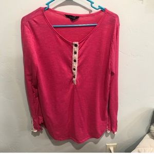 Pink and lace long sleeve